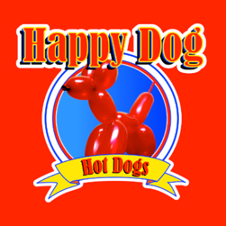 Happy Dog Hot Dogs Logo