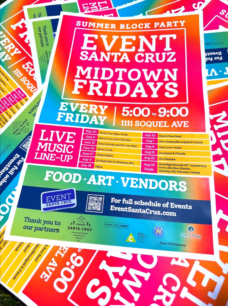 2025 Event Santa Cruz Midtown Fridays Summer Block Party